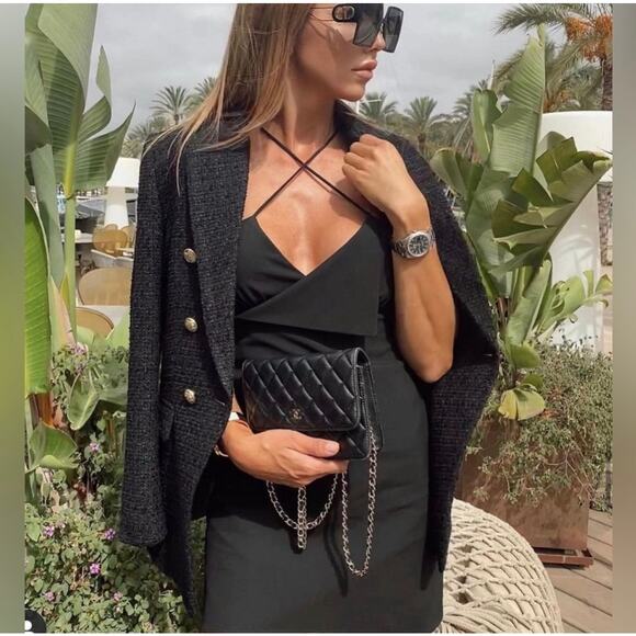 ZARA SURPLICE MINI DRESS - Picture 2 of 12